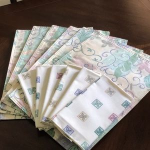 Set of 6 Reversible Pfaltzgraf placemats & napkins